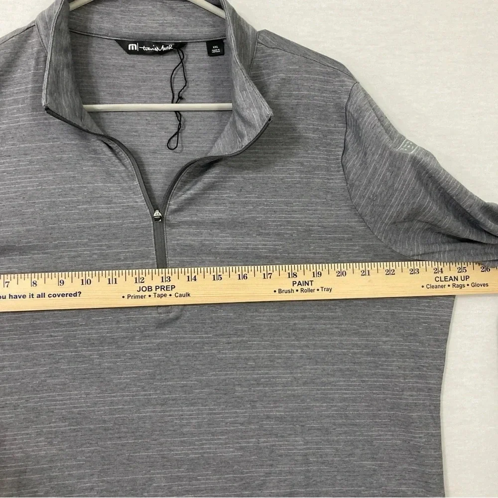 Travis Matthew Gray 1/4‎ Zip Long Sleeve Pull-over Top size XXL